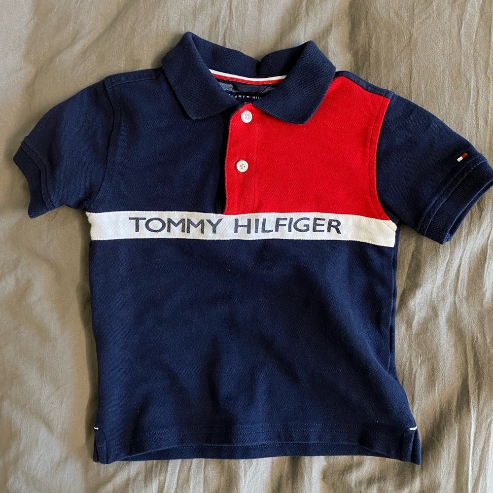 Tommy Hilfiger Toddler Boys Colorblocked Polo Shirt Size 2T